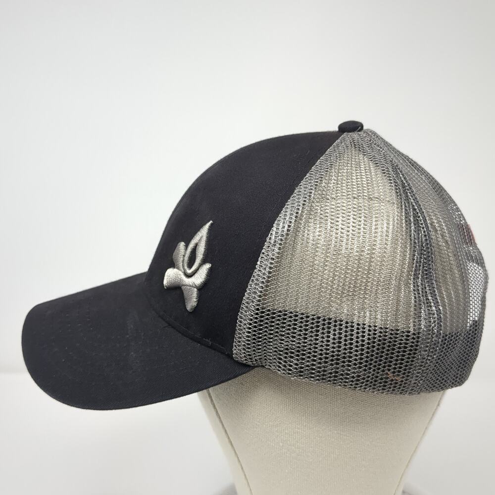 Camp Chef Snapback Mesh Back Trucker Hat Black One Size Embroidered View 3